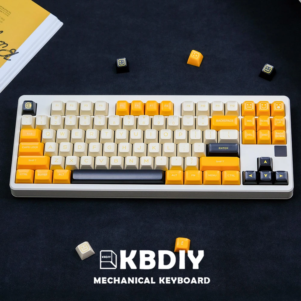 KBDiy 160 клавиш PBT банан Keycap для механической клавиатуры SA Profile DIY Custom Double Shot ISO MX Switch