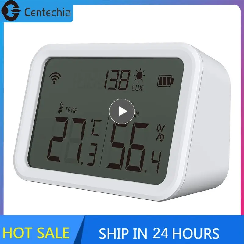 

Real-time Detection Tuya Temperature And Humidity Sensor Battery Display Hygrometer Smart Zigbee Smart Thermometer Smart Home