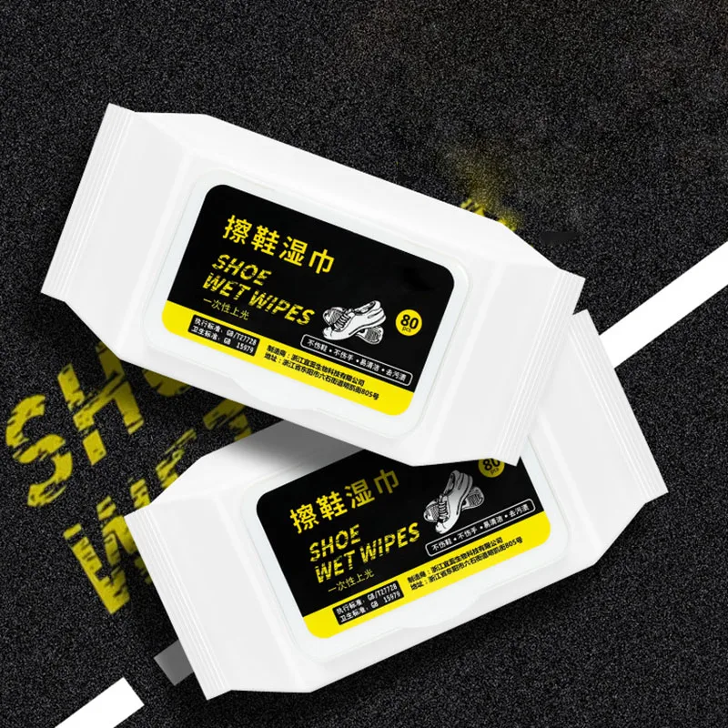 

Disposable Small White Shoe Wipes Sneakers Clean Wet Paper Towel Non-Woven Useful Nursing Wipes Shoe Cleaner