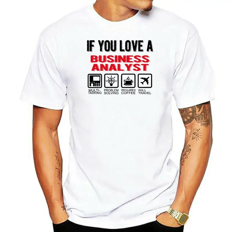 

Business Analyst - New Red Ringer Cotton Tshirt 2022 New Short Sleeve Men 100 % Cotton Tee Shirt for Men Custom Tee Shirts