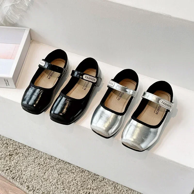 Обувь Из Искусственной Кожи Jogerli Для Девочек — Лоферы Мэри Джейн Свадебной