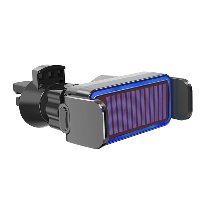 

Держатель D7WD для смартфона в машину, легкая в использовании подставка с креплением на створки вентиляции, GPS, солнечная энергия, автоматическое открытие