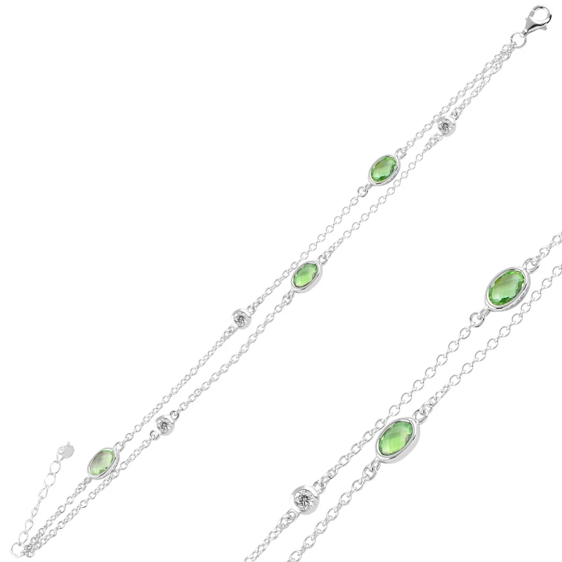

Silver 925 Sterling Zircon Cubic Zirconia 2 Must Bracelet