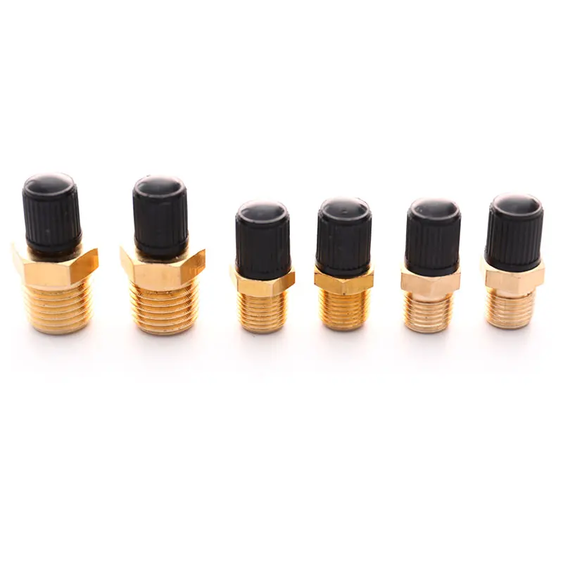 

2pcs/pack M10 NPT MPT Brass Air Compressor Tank Fill Valve Double Head Standard Valve Core Auto Car Tire Valves