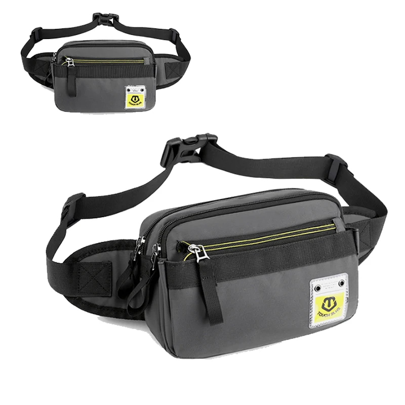 

Waist Bags Men Waterproof Nylon Fanny Pack Casual Belt Bag Multilayer Phone Pouch Male Chest Pack Bumbag 2022