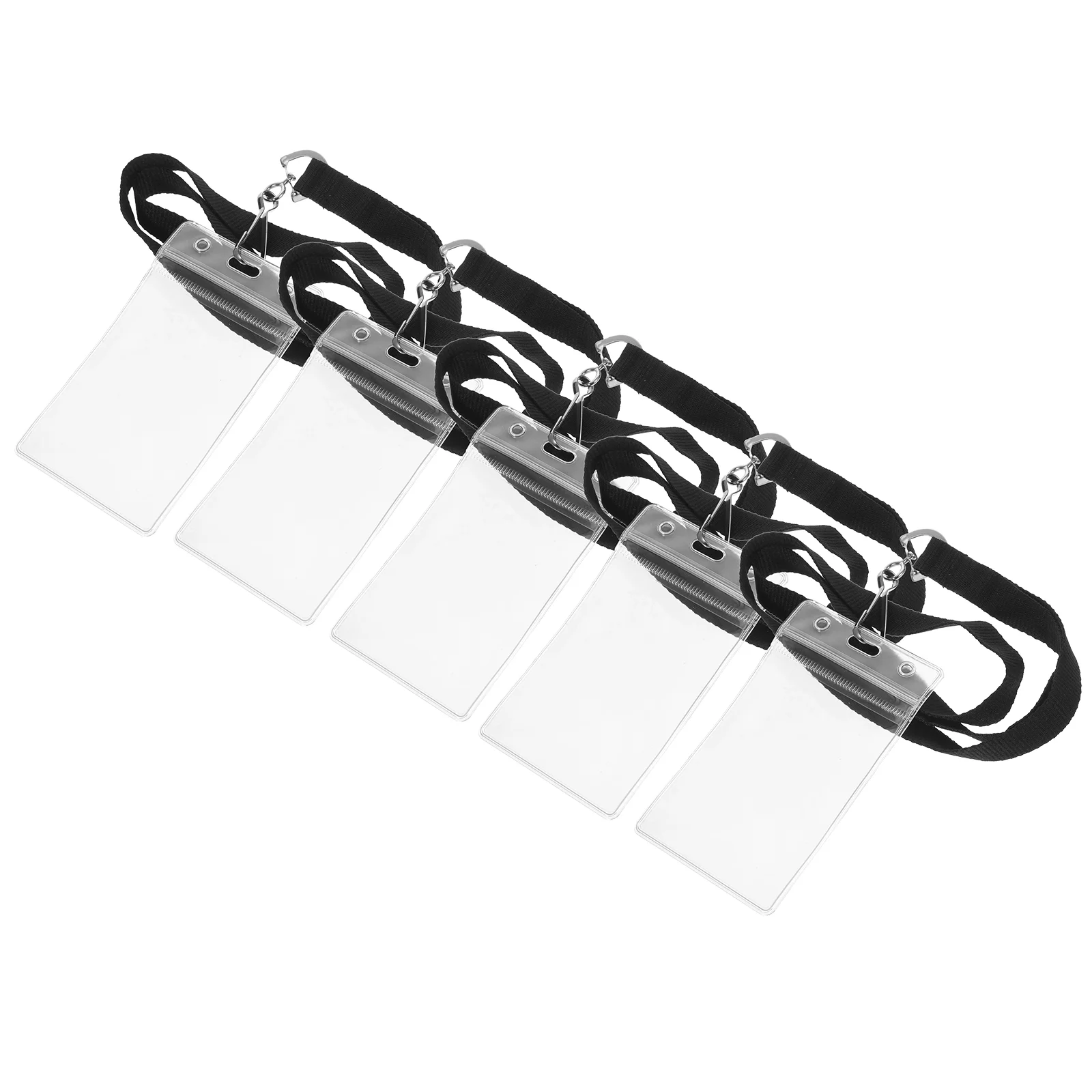 

Colorful Polyester Figure Eight Buckle Lanyard Clear Name Tags With Lanyard Cards Covers Transparent Photo Colored Lanyards