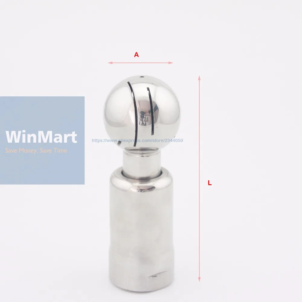 3/4&quot BSP DN20 Female Thread 304 Stainless Steel Sanitary Rotary Spray Ball Tank Cleaning