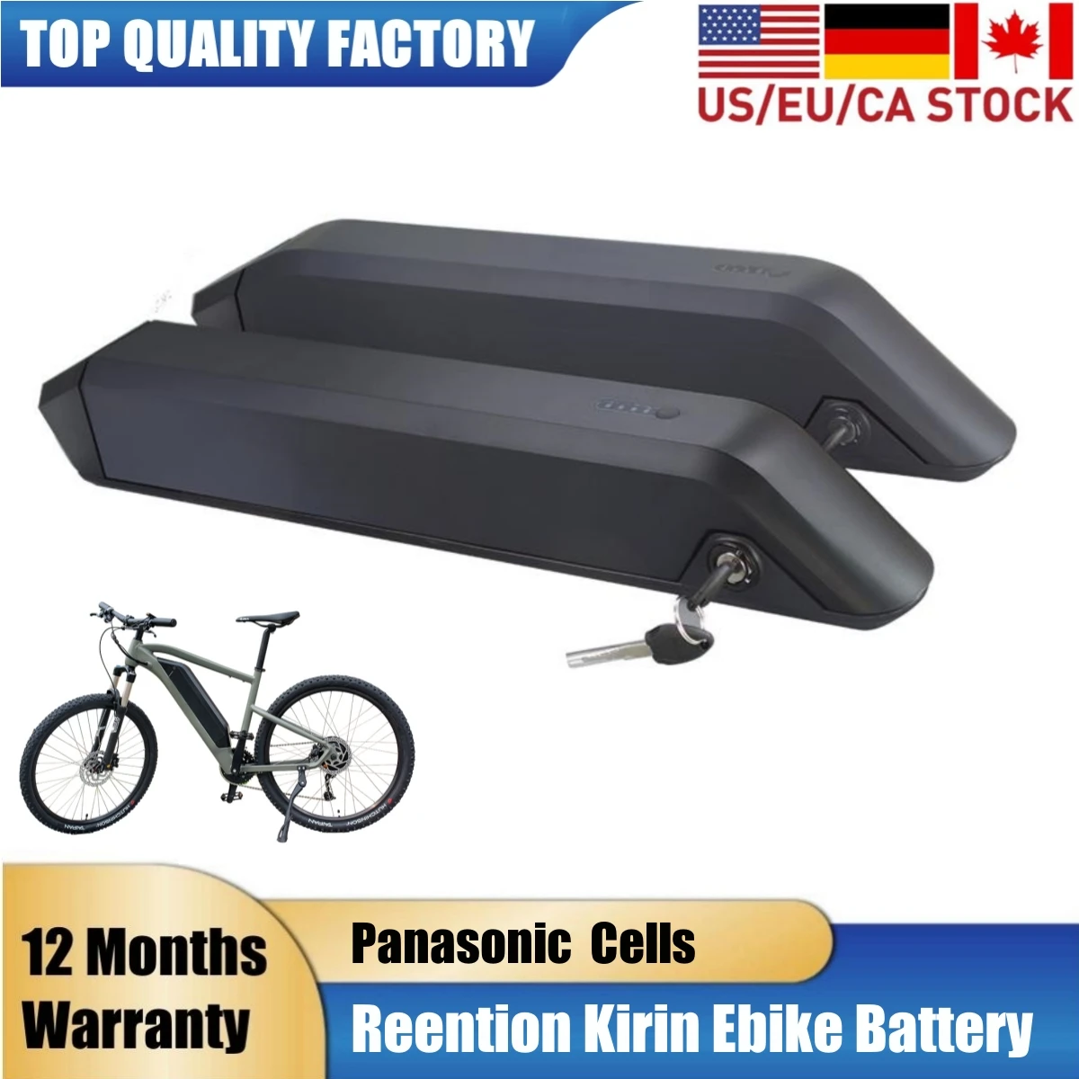 

Li-ion Ebike Battery Pack 48V Reention Kirin 52V 14Ah 15Ah 17.5Ah for Magicycle Ariel Rider Kepler Cruiser Pro Replacement