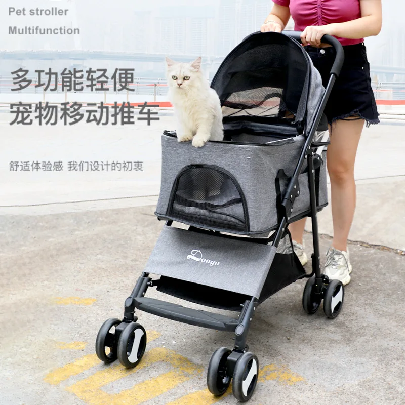 

Складная коляска для домашних животных, портативная тележка для кошек, разборная