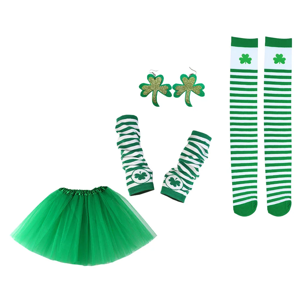 

Dress Suit Newborn Baby Clothes Unique St. Patrick's Day Earrings Party Costume Kit Stocking Clothing Accessories Favor Sleeves