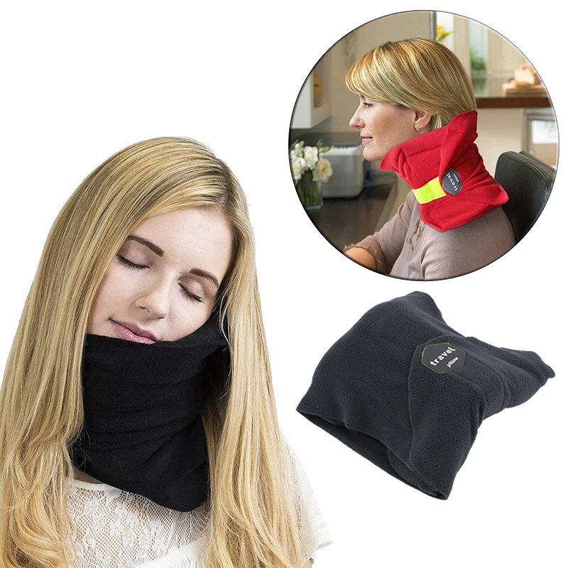 

Soft Travel Neck Pillow Portable Airplane Car Comfy Sleeping Pillows Relief Orthopedic Pain Pillow VC Shape Office Nap Headrests