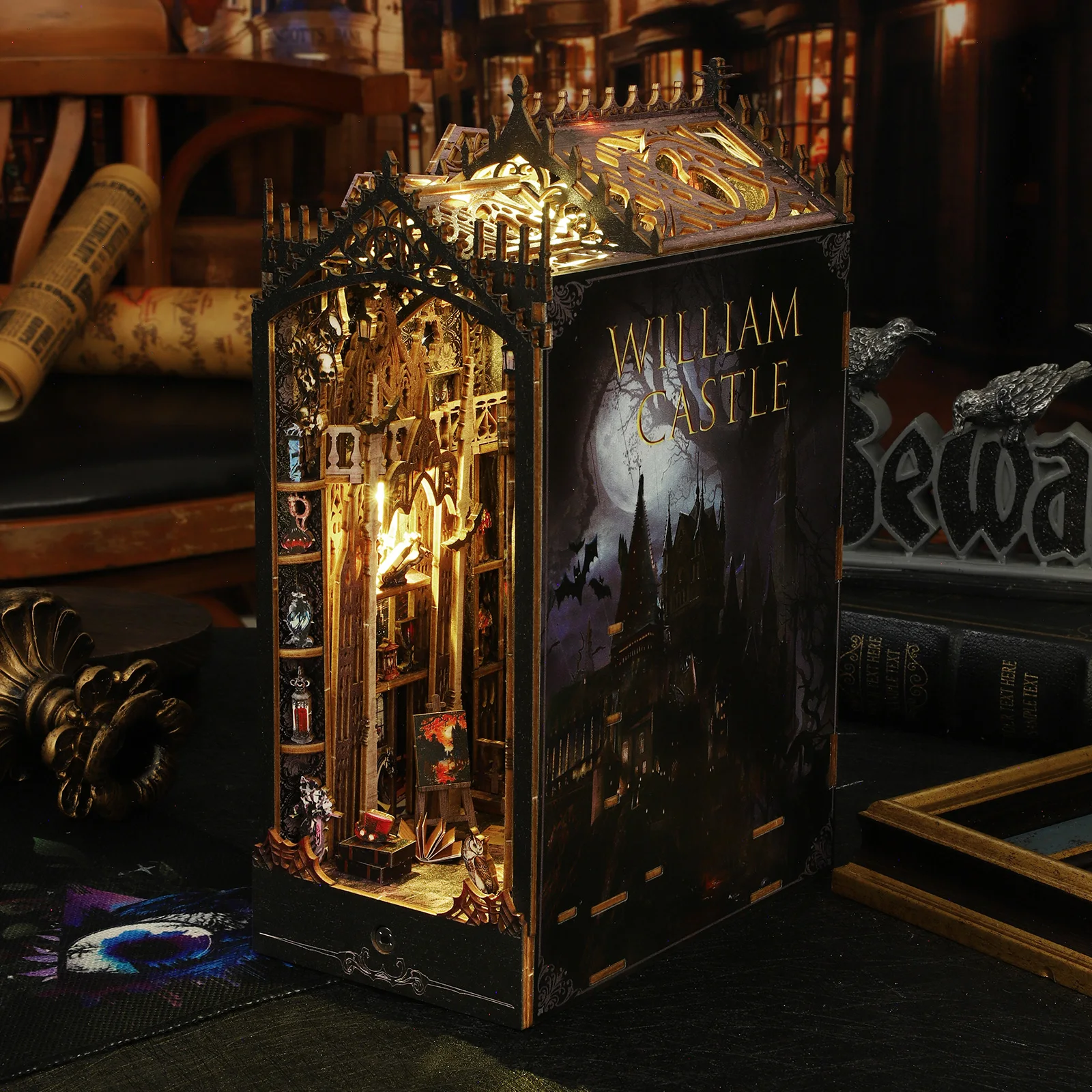 Миниатюрный Комплект Кукольного Домика сделай Сам Со Встроенной Деревянной