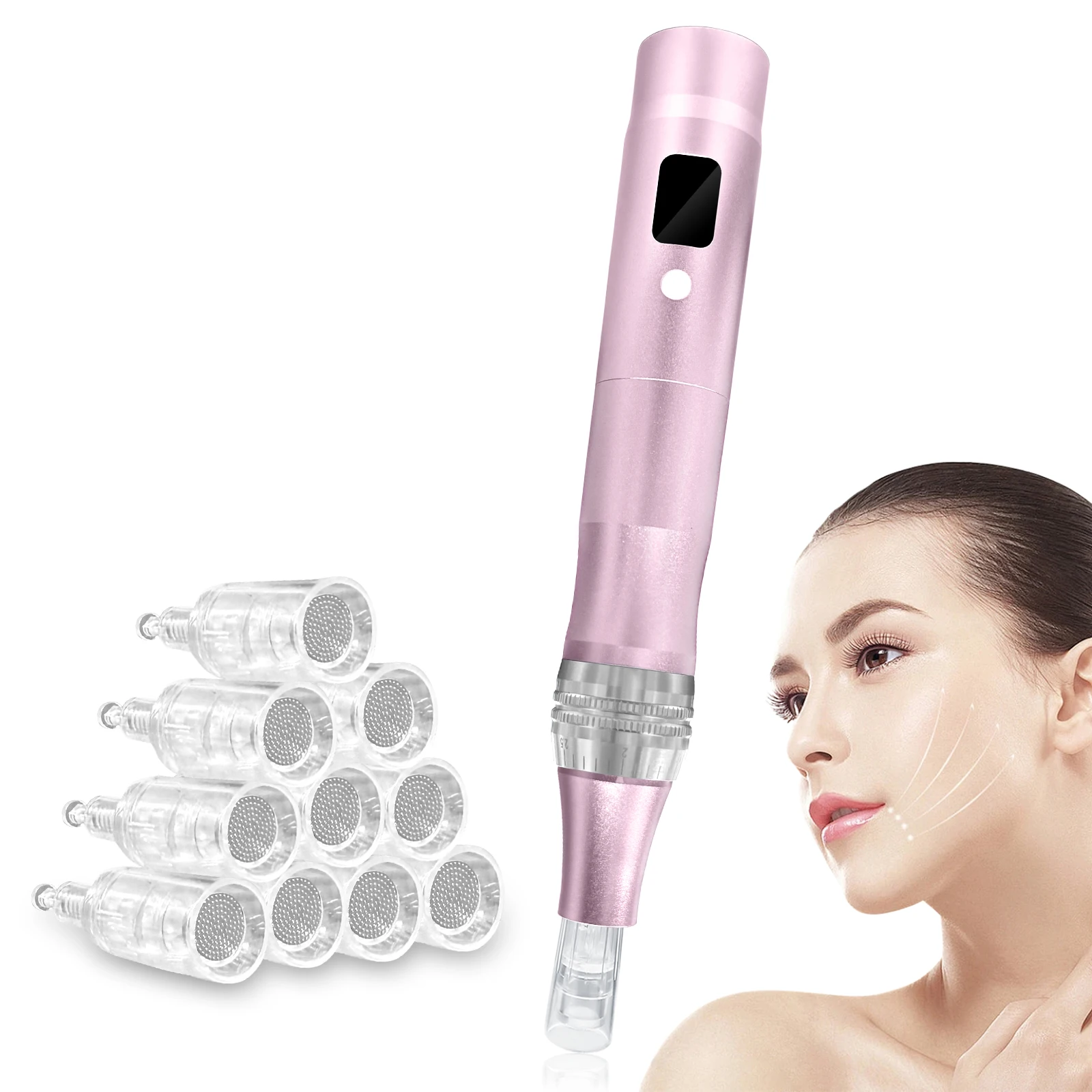 Фото Косметический прибор Dema Pen Home Beauty Device с 10 насадками. Сменные насадки 1 мм №4