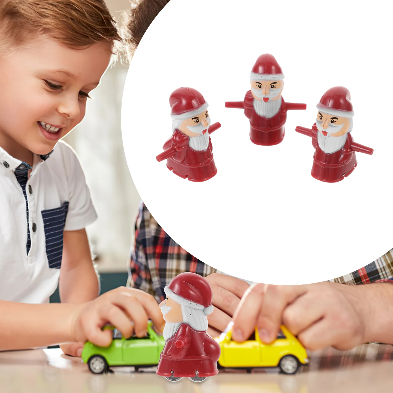 

Electric Toys Santa For Toddlers 1-3 Christmas Stairs Climbing Race Track Year Old Boys Slide Kids Cars