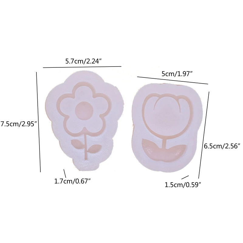 

Q81D Silicone Flower Fondant Mold Cartoon Flower Cupcake Top Decoration Mould Handmade Candy Making DIY Dessert Tool