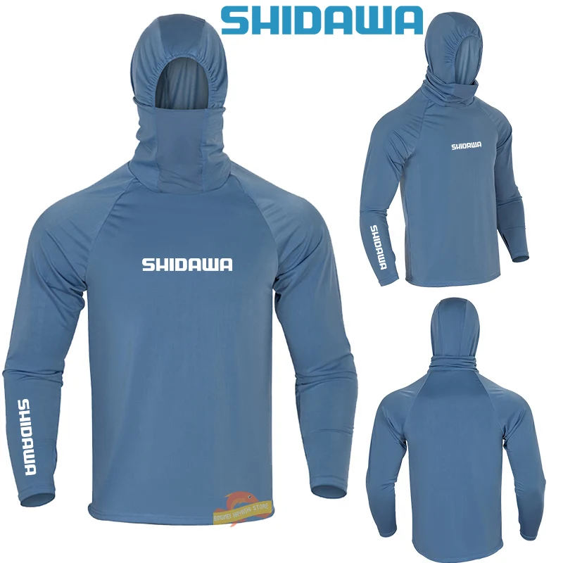 

2023 New Summer Men's Fishing Anti UV Sunscreen Clothing Outdoor Breathable Fast Dry Camping Clothes Lightweight Cycling Shirt
