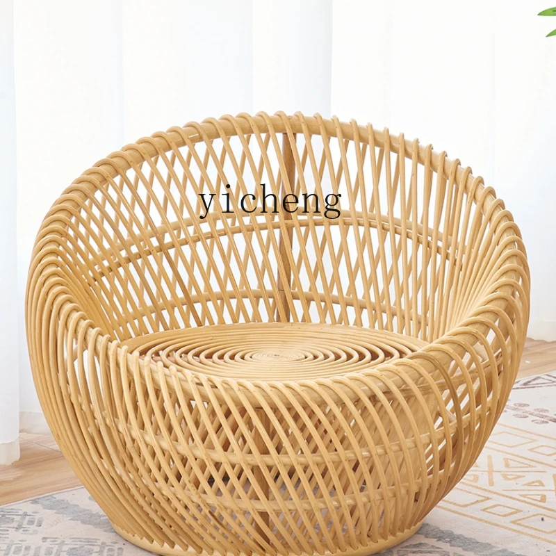 

XL Natural Rattan Woven Leisure Chair Minzhen Rattan Woven Single Combination Couch