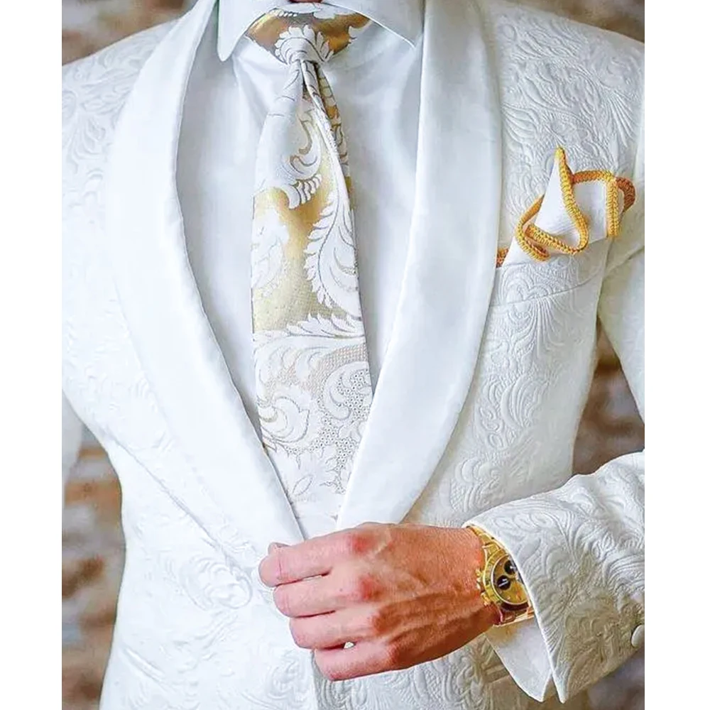 Роскошные мужские костюмы комплект из двух предметов куртка брюки однобортный