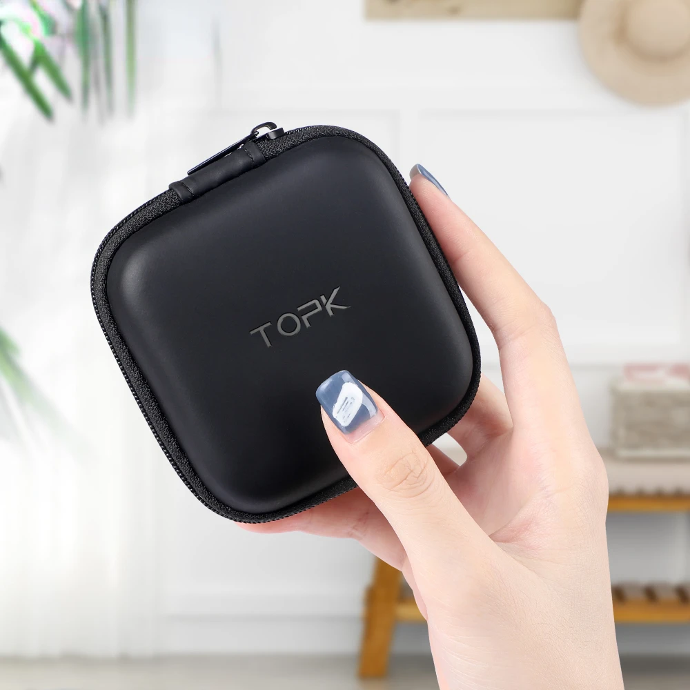 

NewTopk J07 Earphone Hard Headphone Bag Waterproof Cable Protector for Airpods Wireless Bluetooth Earphone Accessories