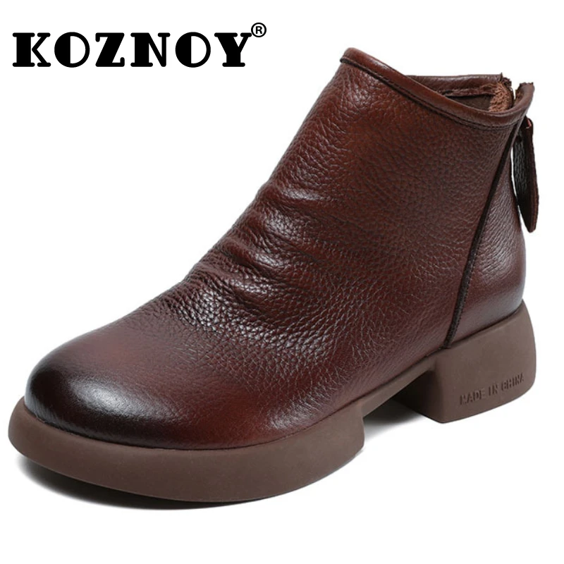 

Женские ботинки из натуральной бычьей кожи, до середины икры