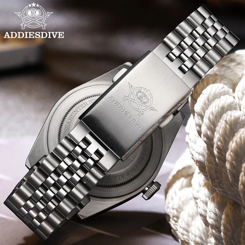 Мужские часы ADDIESDIVE GMT 515-24H с двумя часовыми поясами, водонепроницаемые до 200 м, с керамическим безелем, люминесцентной подсветкой BGW9, из стали 316L, кварцевые. (art.: 3920dce64f33e) - 3920dce64f33e