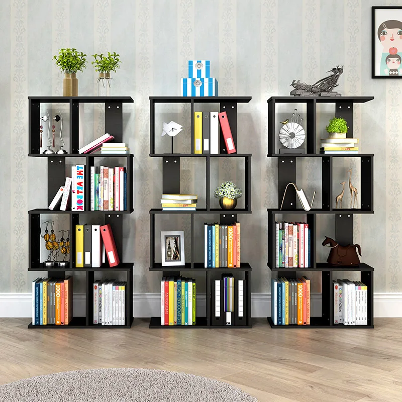 

Simple and Modern Free Combination Bookshelf Children's Bookcase Creative S-shaped Rack