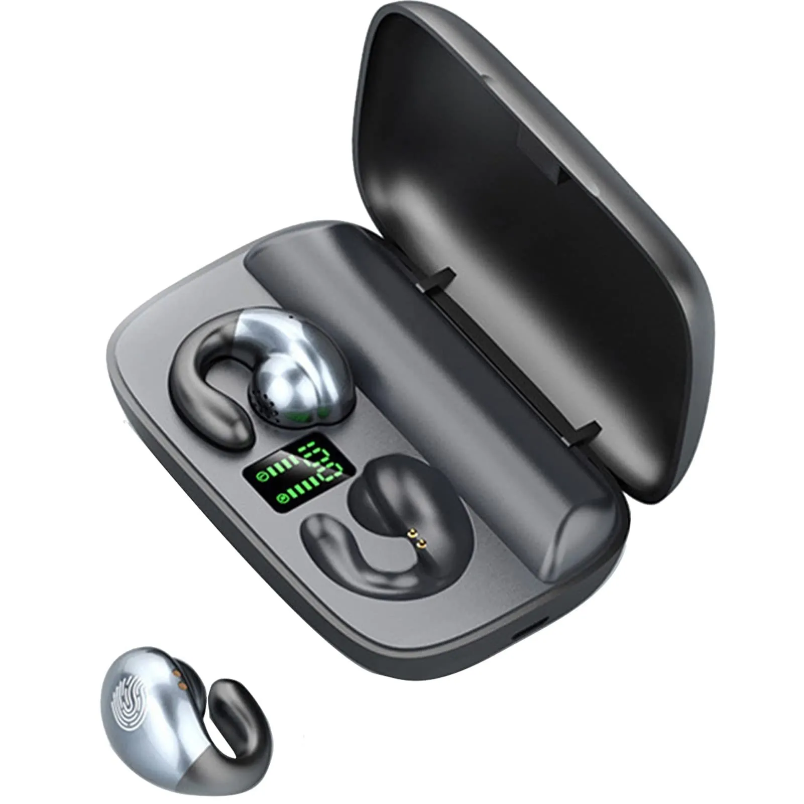 

Long Battery Life Bone Conduction Headphones Wireless Bluetooth Earphone Waterproof Open Ear Clip On Noise Canceling Ergonomic