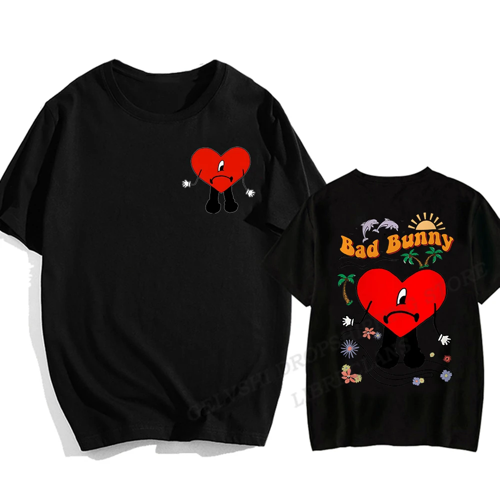 

Bad Bunny T shirt Men Fashion T-shirts Cotton Tshirt Kids Hip Hop Tops Tees Un Verano Sin Ti T Shirt Unisex Camisetas Boys Tops