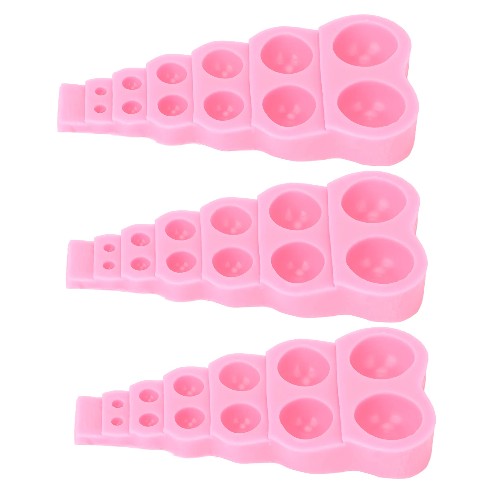 

3Pcs Cake Fondant Mold Ornament Silicone Fondant Baking Mold for Dessert Chocolate
