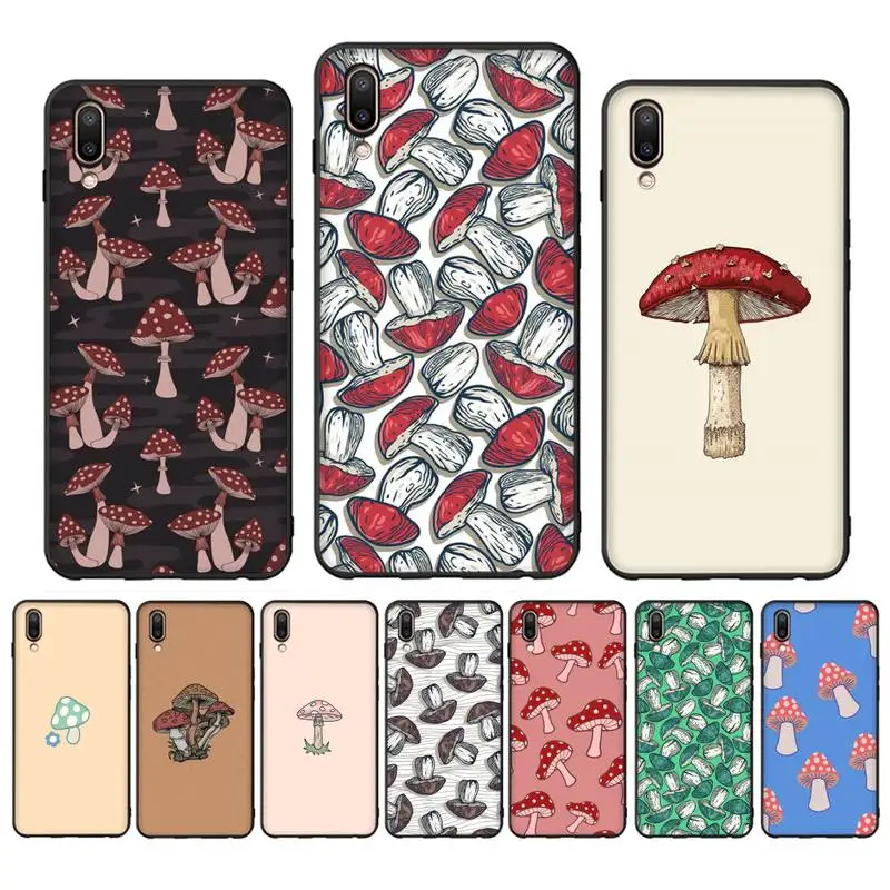 

Mushroom Phone Case for Vivo Y91C Y11 17 19 17 67 81 Oppo A9 2020 Realme c3