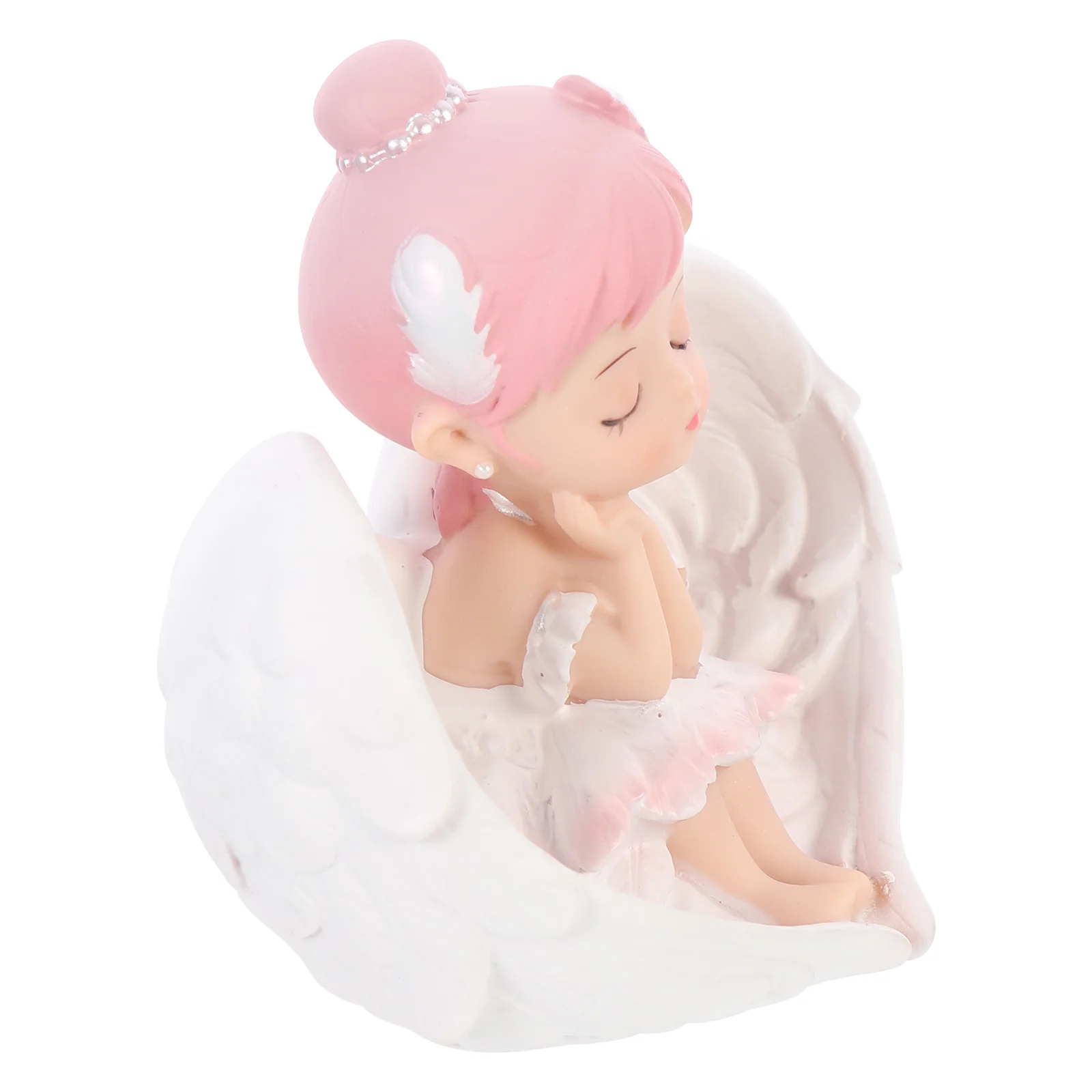 

Girl Angel Figurines Statue Ballet Sculpture Ornament Resin Figurine Statues Dancing Desk Decoration Cherub Car accessories