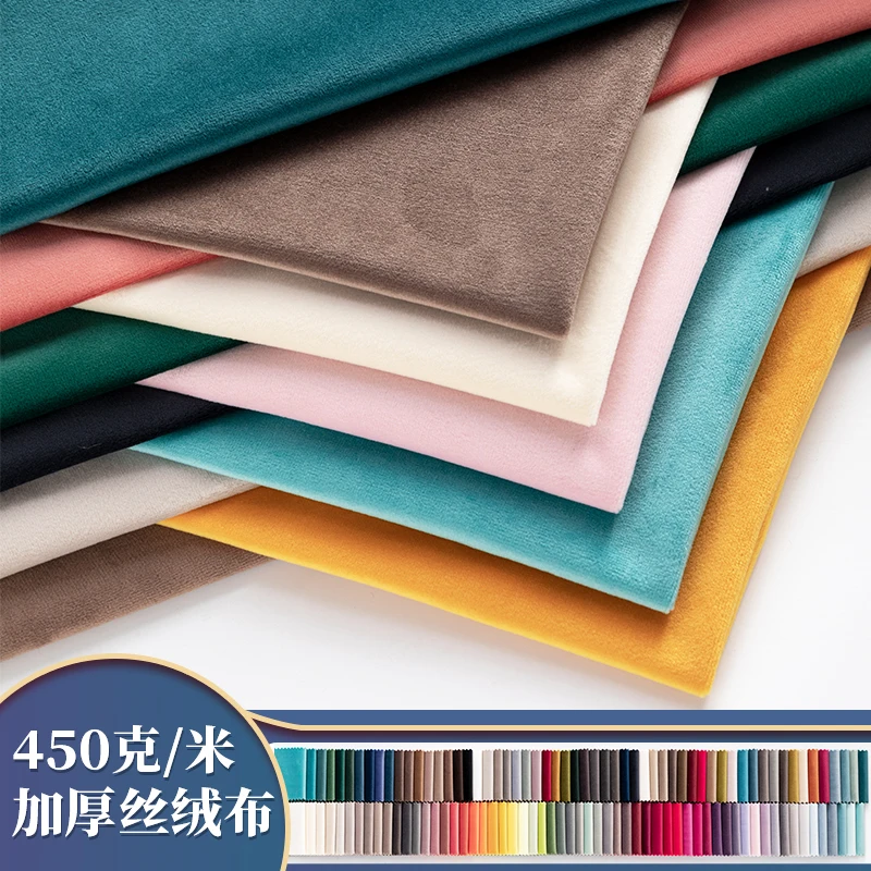 

Плотная бархатная ткань 100 см x 150 см, однотонные голландские бархатные диваны, занавески, скатерти, подушки, «сделай сам», ткань для шитья оде...