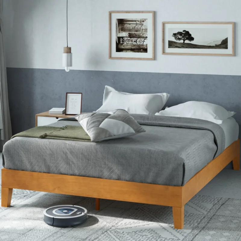 , Rustic Pine, Queen Bedframe Bedroom Furniture