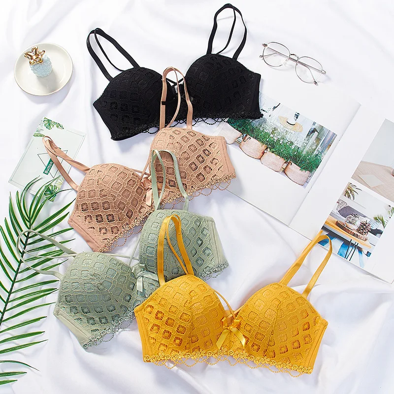 Кружевной тренировочный бюстгальтер для девочек, бюстгальтер для молодых девушек, бюстгальтер небольшого размера для студентов, свободный размер 70ABC/75ABC/80AB