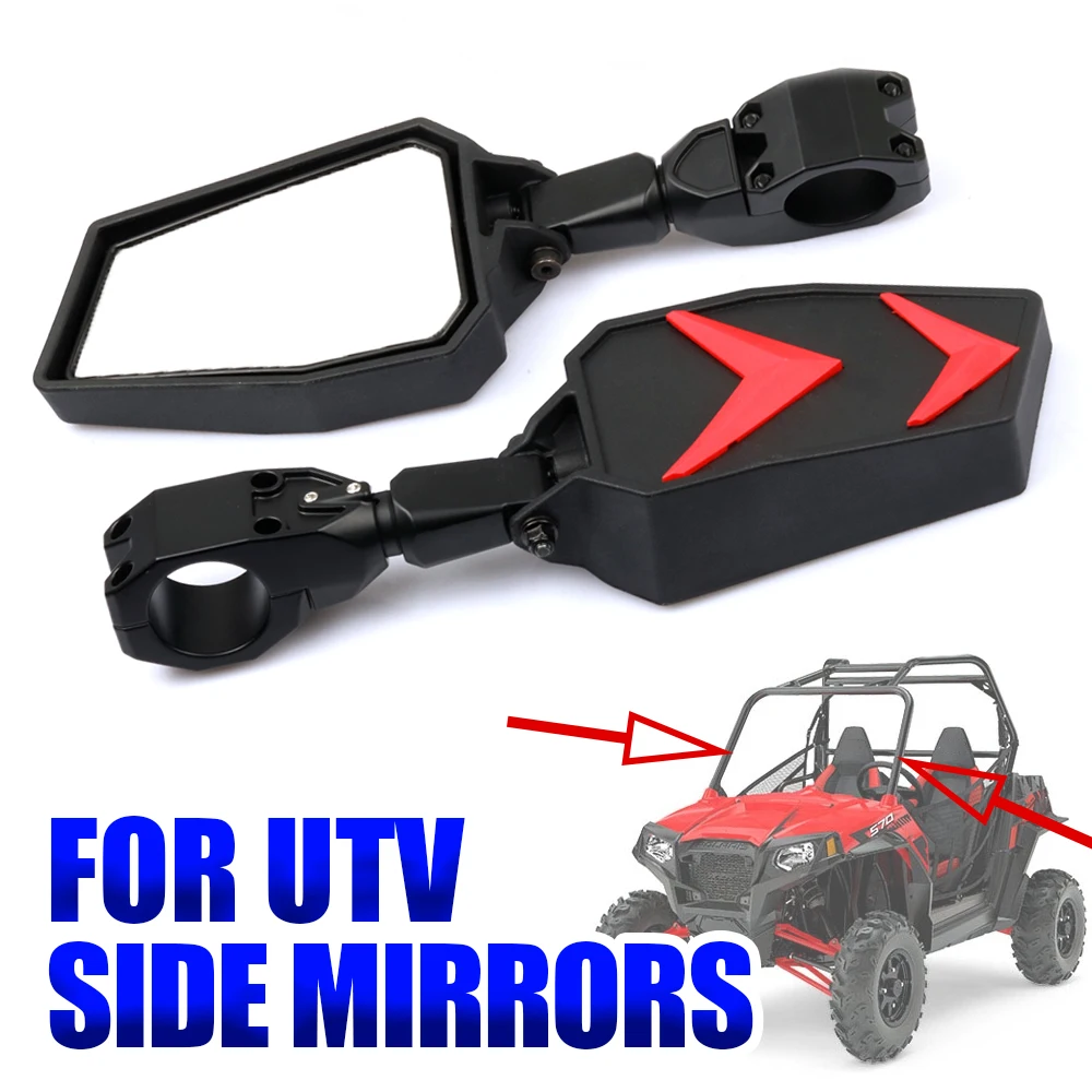 

Motorcycle UTV Side Mirrors Rearview Mirrors 1.75" 1.875" 2" For Polaris Ranger RZR XP 1000 900 800 570 RZR570 RZR800 RZR900
