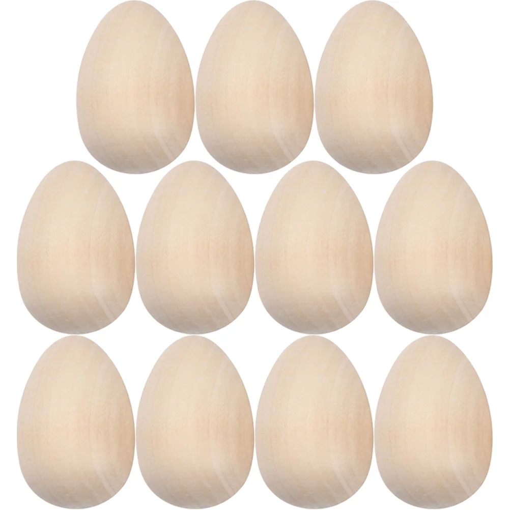 

Eggs Easter Egg Wooden Fake Wood Simulation Party Decorations Craft Props Desktop Creative Kids Unpainted Crafts Unfinished Toys