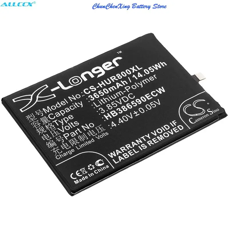 Аккумулятор Cameron Sino 3650 мАч HB 386590 ЭКВ для HUAWEI Honor 8X JSN-AL00 JSN-L21 JSN-L22 JSN-L23 JSN-LX1 JSN-LX2 JSN-LX3
