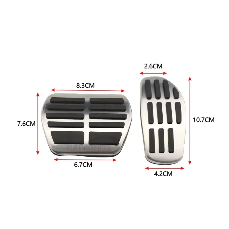 Фото Накладки на педали газа и тормоза для Nissan X-Trail, Rogue T32, Qashqai Sport J11, Kicks; для Renault Koleos, Kadjar, Samsung QM6 №5
