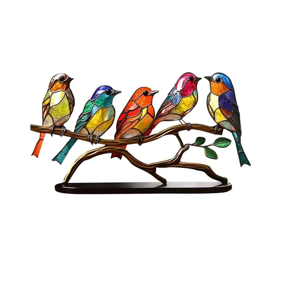 

Настольные украшения, Разноцветные птицы, окрашенные металлическими настольными украшениями, украшение из пятен и железа