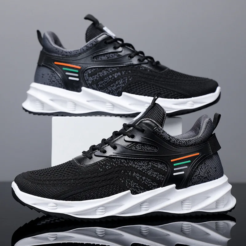 Men's Casual Shoes Spring Summer New Style Lace-up Running  Shoes Fashion Male Sneakers Breathable Trendy Tennis Men's Shoes