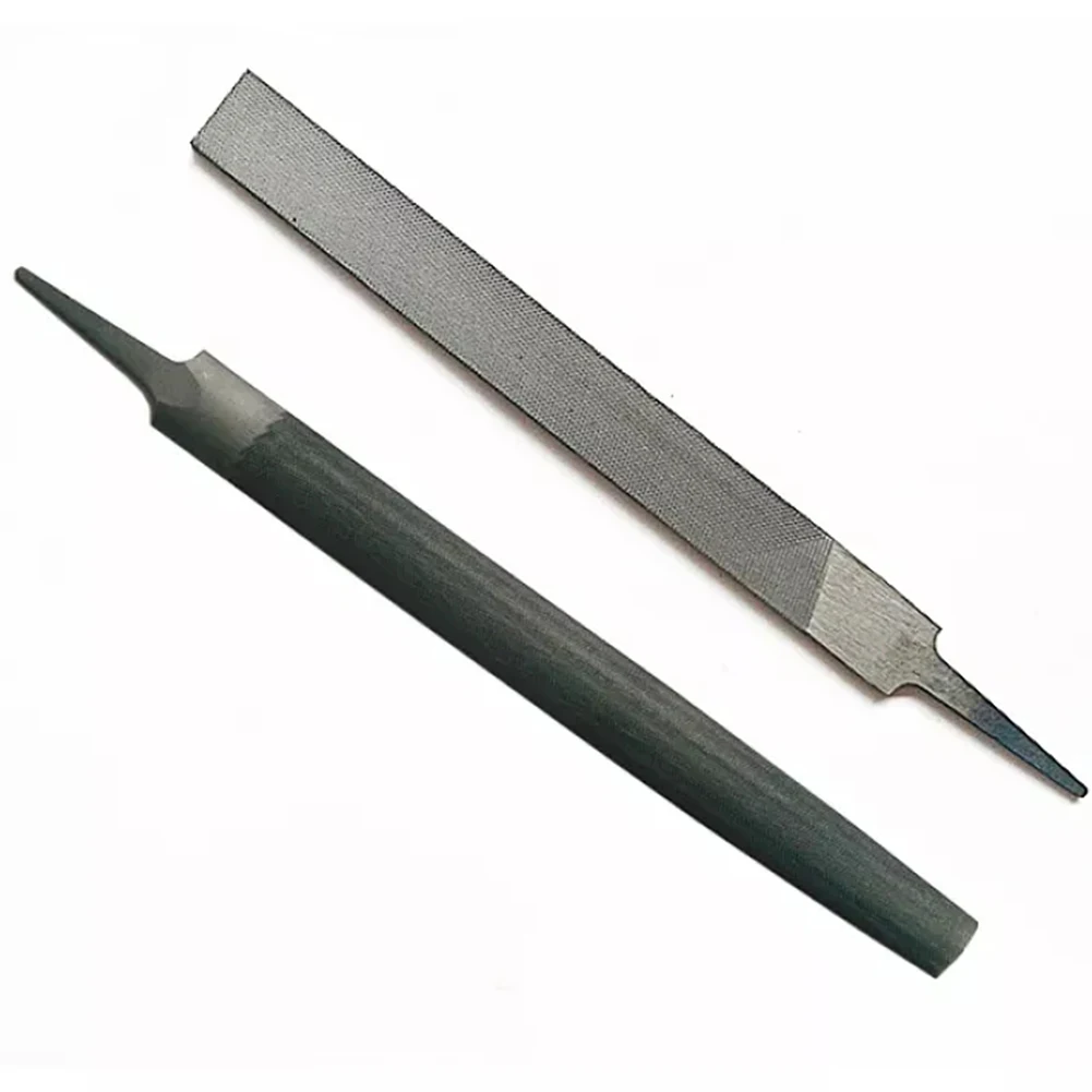 

2Pcs Alloy Steel Flat / Half-round Steel File Practical Chain Saw Sharpening Tool 200mm For General Chainsaw Woodworking Tools