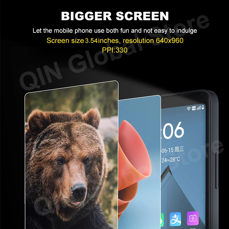 Фото НОВЫЙ смартфон Qin F22 Pro с сенсорной клавиатурой, MTK Helio G85, Duoqin, Wi-Fi, 3,54 дюйма, 6 ГБ ОЗУ, 64 ГБ ПЗУ, восьмиядерный процессор, Bluetooth 5.0, глобальная версия Google Phone №4