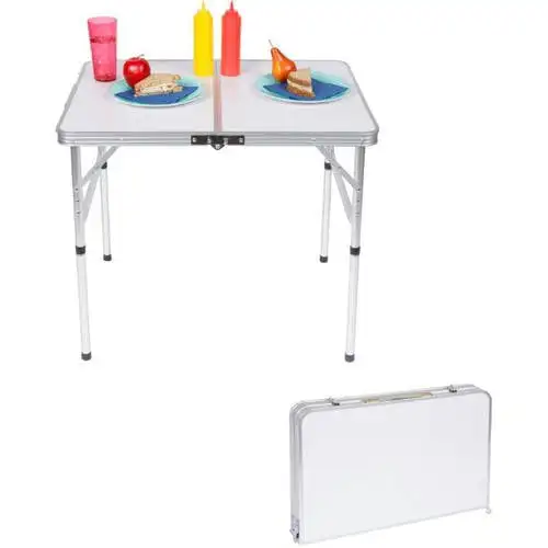 

Легкий Регулируемый портативный складной алюминиевый стол для кемпинга с ручкой для переноски Сверхлегкий для походов и скалолазания