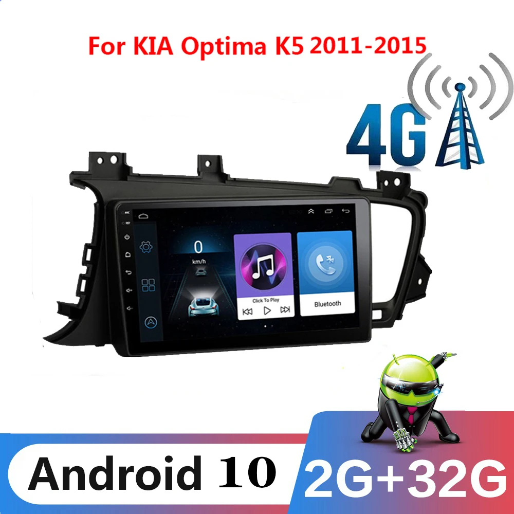 

Автомагнитола на Android 10 для Kia Optima 2011- 2015 мультимедийный видеоплеер 2Din 4G DSP RDS WIFI GPS навигация Carplay DVD головное устройство