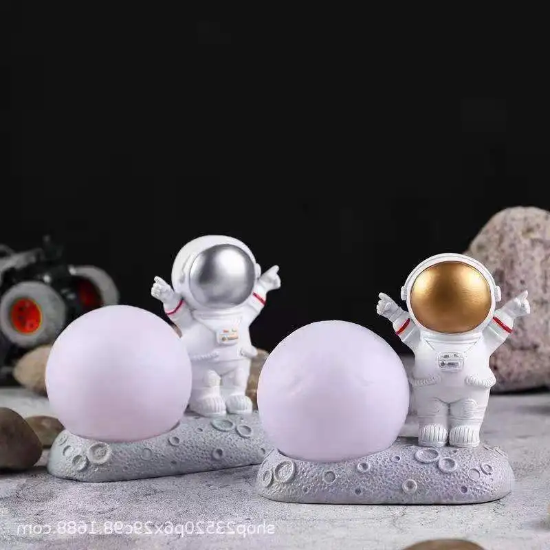 

Astronaut Moon LED Night Light Room Decor Accessories Bedside Table Decorative Space Holiday Cool Gifts Energy-saving Lamp