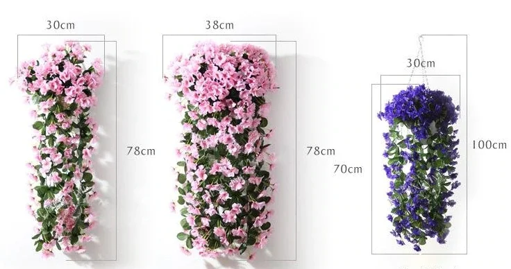 1Pcs 60 Cmx25 Cm Bougainvillea Silk Structure Hanging Dangling Flower Bunch Outdoor Indoor Home Wedding Party Decoration | Дом и сад