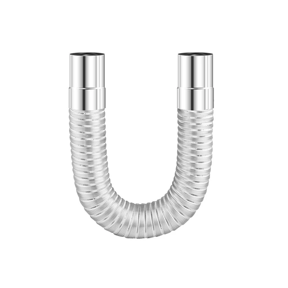

Stainless Steel Elbow Chimney Liner Bend Multi Flue Stove Pipe Stretching 0.65-1.5 Meters Range Home Improvement Parts