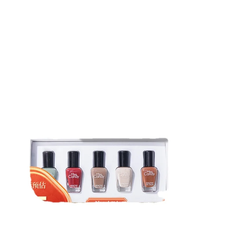 

YY Nail Polish Baking-Free Long-Lasting Tearable Peelable Chinese Traditional Color Suit 5 Bottles