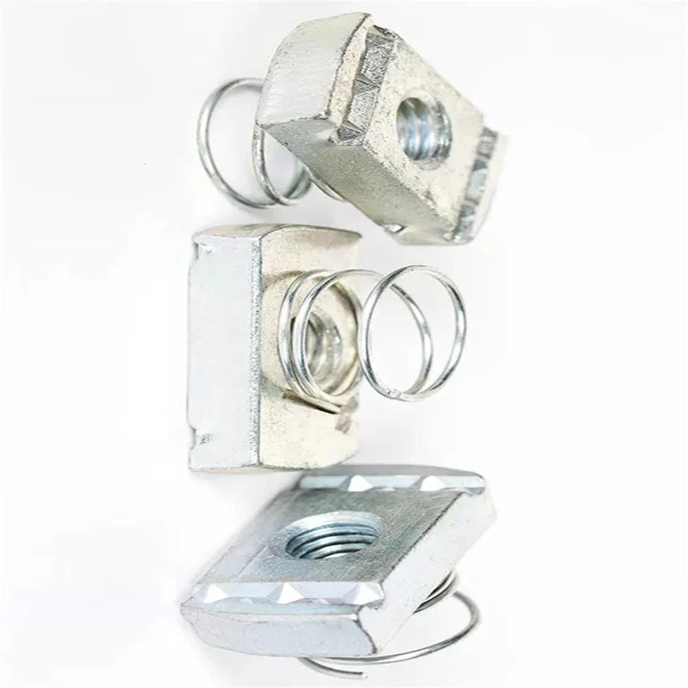 Пружинные гайки M6 M8 M10 M12 Гайки Zebedee Канальные (BZP) / Нержавеющая сталь