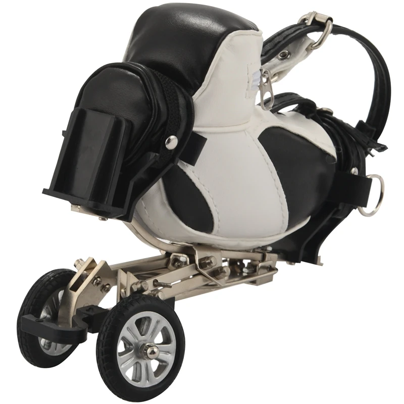 

Mini Desktop Golf Souvenir Set With 3 Pens Shaped Golf Clubs A Miniature Golf Bag,Pen Holder Novelty Golf Gift Set